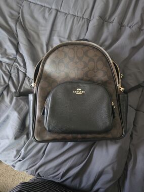 coach british tan backpack COACH Signature Canvas Warner Backpack CW211 QBNRX BOTD: Vintage Coach large backpack